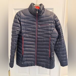 Spyder Navy Puffer Jacket with Pink Accents